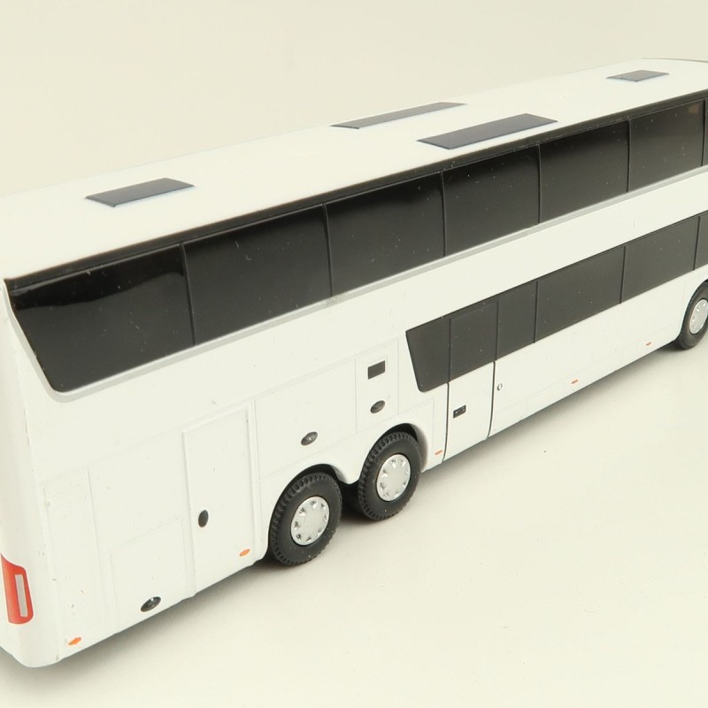 Holland Oto - Van Hool Astromega TX Double Decker Bus White - Scale 1:87