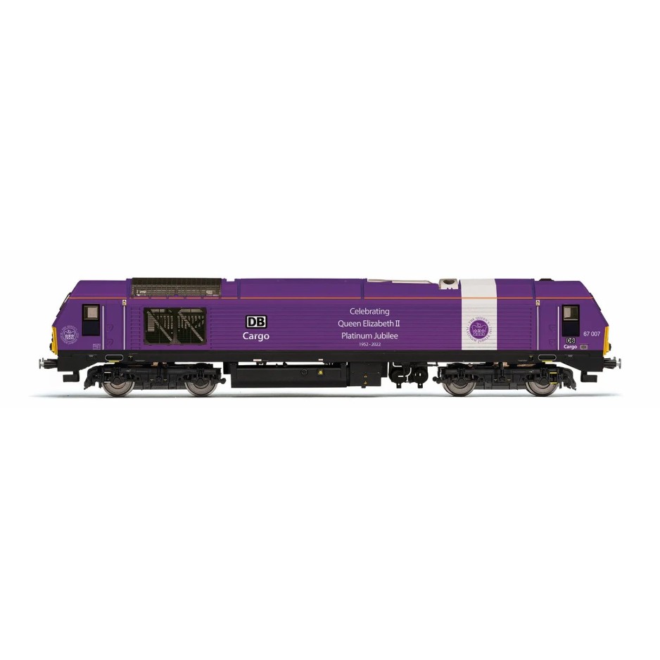 Hornby R30333 DB Cargo Class 67 Bo-Bo Diesel Locomotive 67007 Queens Jubilee - Era 11