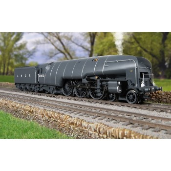 Hornby R30352SS LNER W1 Class Hush Hush 4-6-4 Locomotive 10000 With Steam Generator Era 3