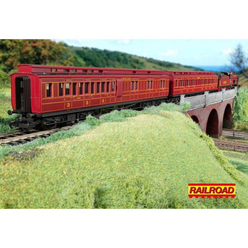 Hornby R30377 RailRoad: Midland Railway - Class 4P Compound - 1009 - Train Pack OO Scale