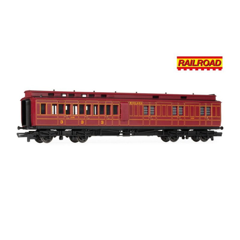 Hornby R30377 RailRoad: Midland Railway - Class 4P Compound - 1009 - Train Pack OO Scale