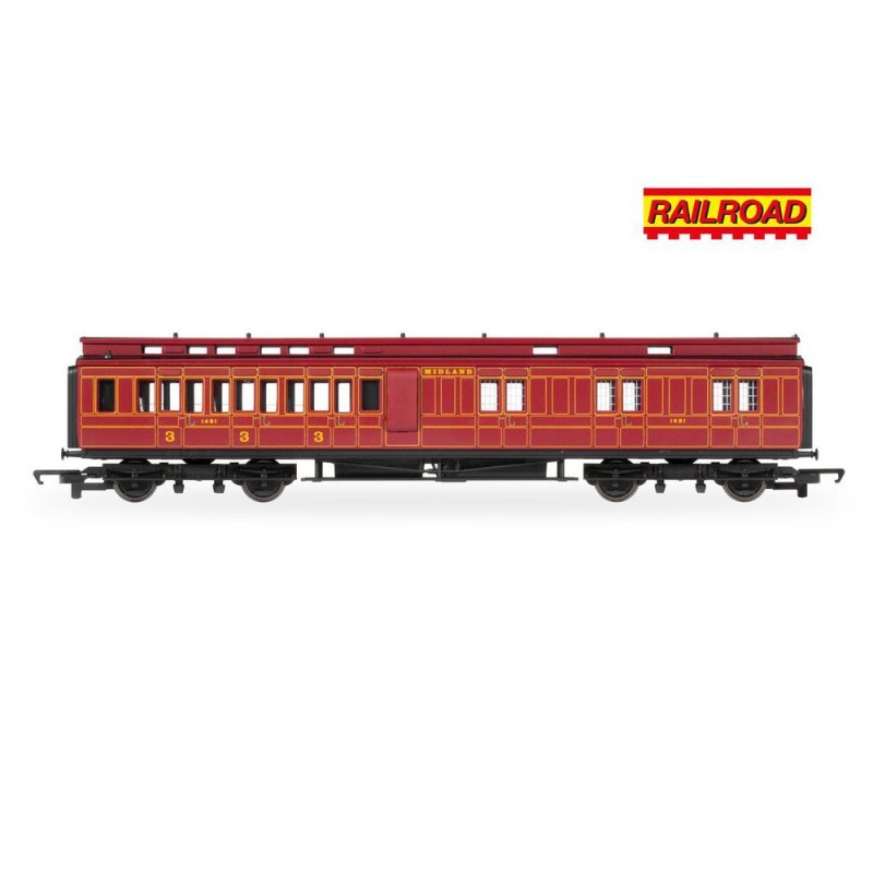 Hornby R30377 RailRoad: Midland Railway - Class 4P Compound - 1009 - Train Pack OO Scale