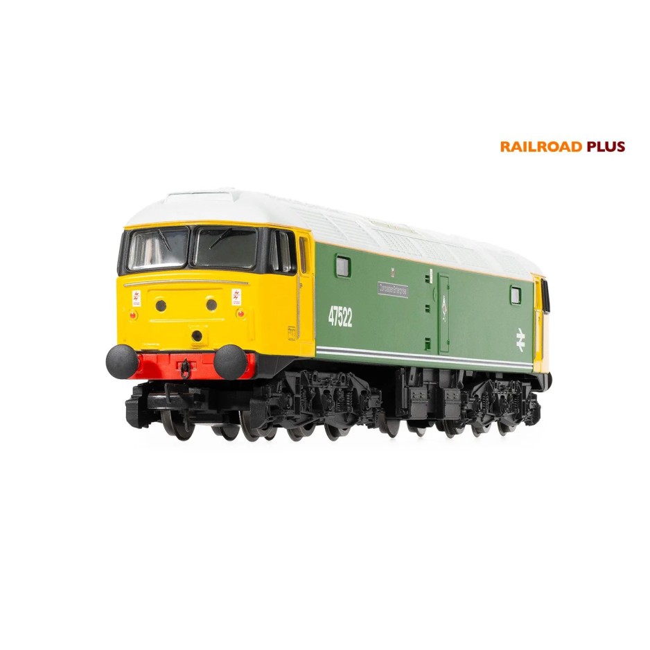 Hornby R30382 Railroad Plus BR Class 47 Co-Co 47522 Doncaster Enterprise Diesel Locomotive - Era 8