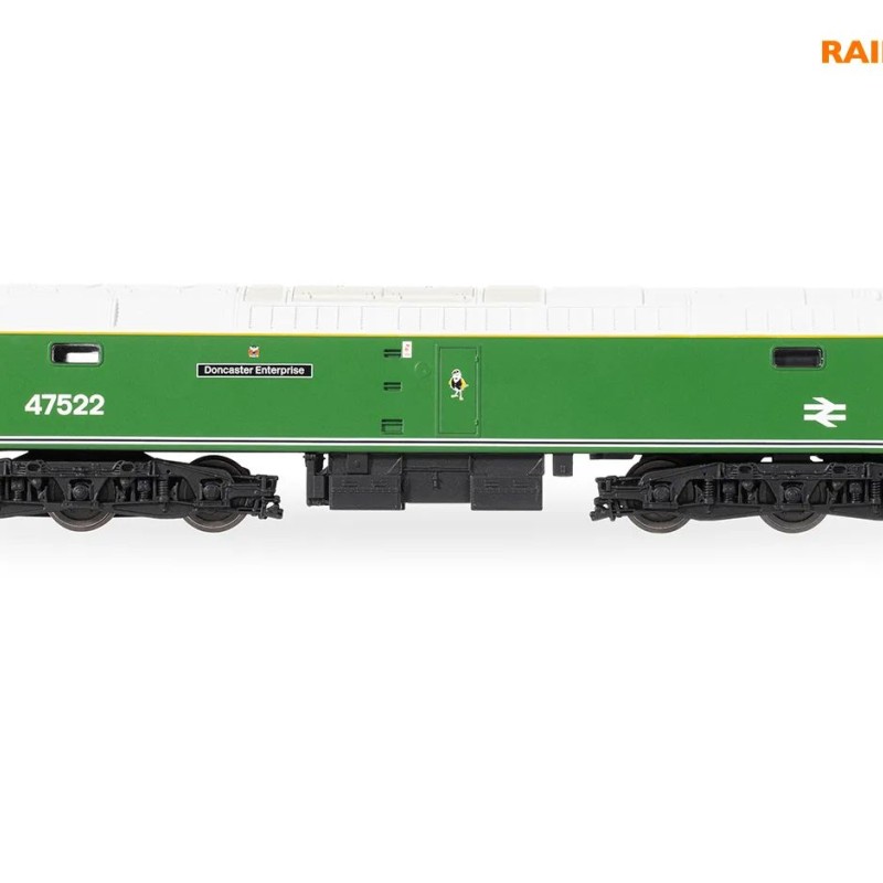 Hornby R30382 Railroad Plus BR Class 47 Co-Co 47522 Doncaster Enterprise Diesel Locomotive - Era 8
