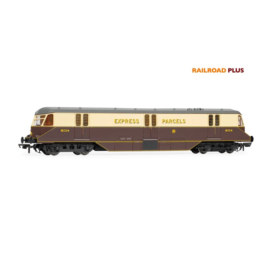 Hornby R30384 RailRoad Plus GWR Bo-Bo Diesel Parcels Railcar No 34  - Era 3