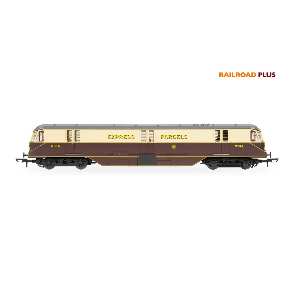 Hornby R30384 RailRoad Plus GWR Bo-Bo Diesel Parcels Railcar No 34  - Era 3