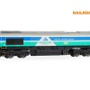 Hornby R30428 Railroad Plus Class 66 Aggregates Industries - 66711 Sence Diesel Locomotive - Era 11