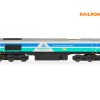 Hornby R30428 Railroad Plus Class 66 Aggregates Industries - 66711 Sence Diesel Locomotive - Era 11