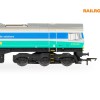 Hornby R30428 Railroad Plus Class 66 Aggregates Industries - 66711 Sence Diesel Locomotive - Era 11