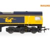 Hornby R30429 Railroad Plus Class 66 GBRf - Chinook 66723 Diesel Locomotive - Era 11