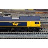 Hornby R30429 Railroad Plus Class 66 GBRf - Chinook 66723 Diesel Locomotive - Era 11