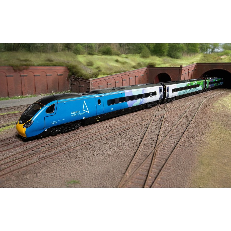 Hornby R30444 Avanti West Coast - Class 390 - 390121 - 4 Car Train Pack COP26 Livery - Era 11