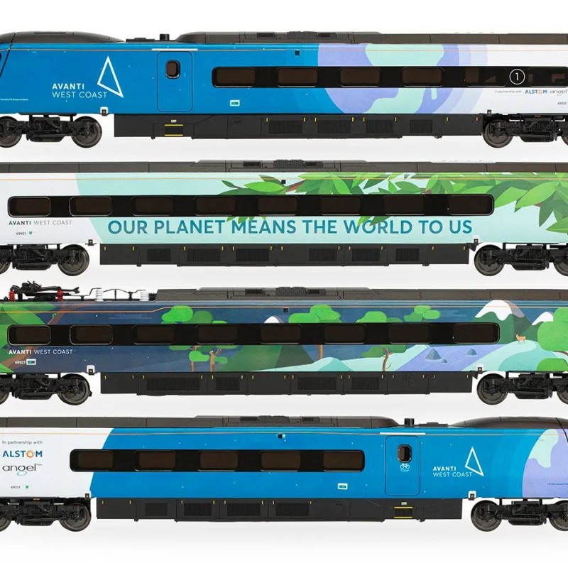 Hornby R30444 Avanti West Coast - Class 390 - 390121 - 4 Car Train Pack COP26 Livery - Era 11