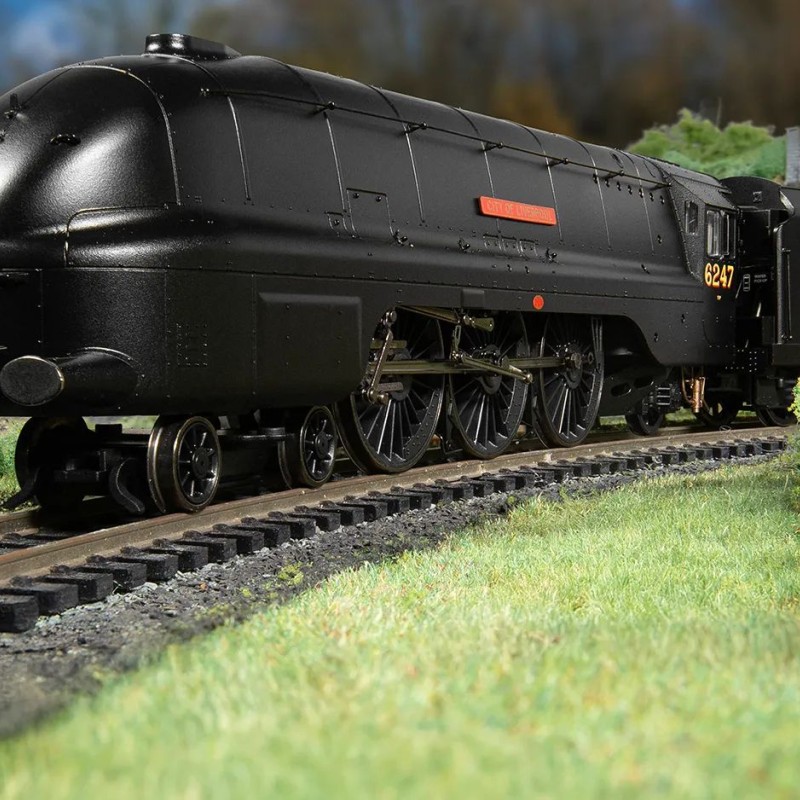 Hornby R30453 LMS - Streamlined Coronation Class 6247 Steam Loco Sir City of Liverpool - VE Day 80th Anniversary - Era 3