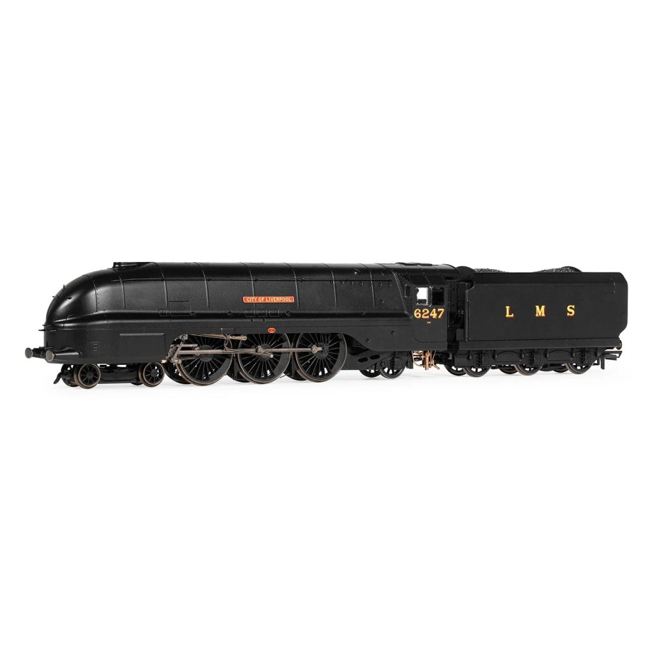 Hornby R30453 LMS - Streamlined Coronation Class 6247 Steam Loco Sir City of Liverpool - VE Day 80th Anniversary - Era 3