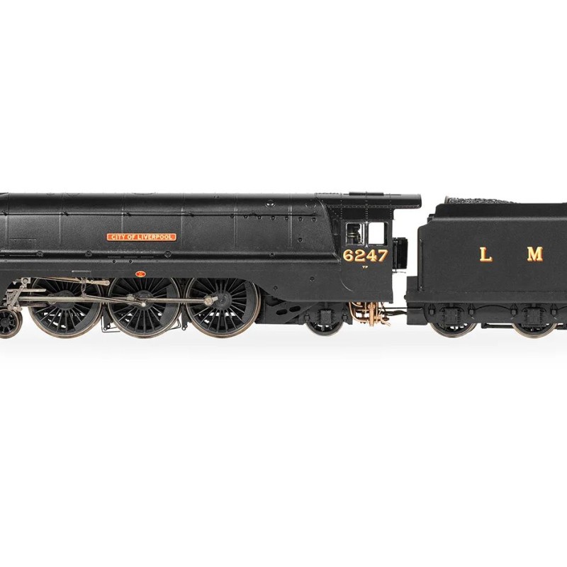 Hornby R30453 LMS - Streamlined Coronation Class 6247 Steam Loco Sir City of Liverpool - VE Day 80th Anniversary - Era 3
