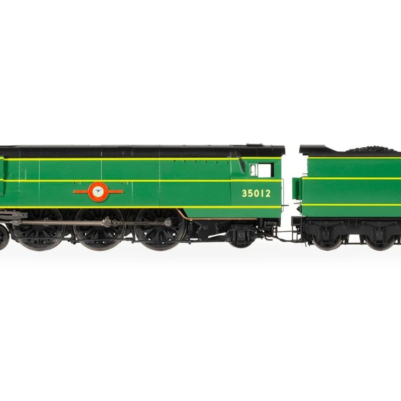 Hornby R3860 BR Merchant Navy Class 4-6-2 35012 United States Lines Steam Locomotive - Era 4