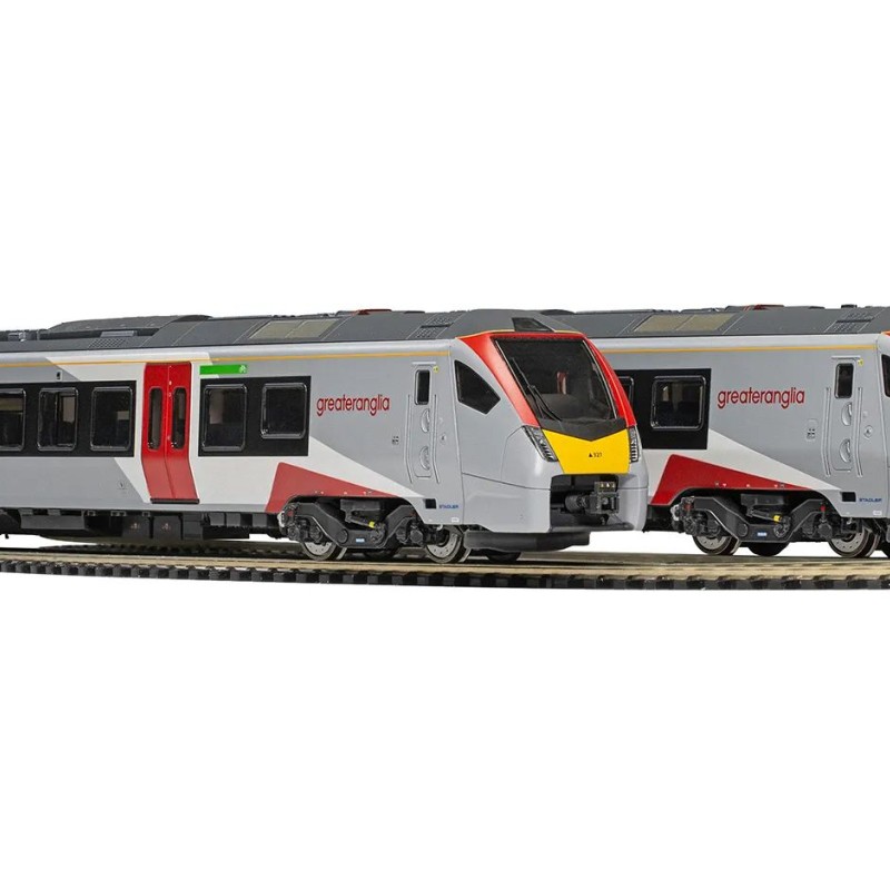 Hornby R3963 Greater Anglia Class 755/3 FLIRT 3 Car Passenger Train Set - Era 11 OO Scale