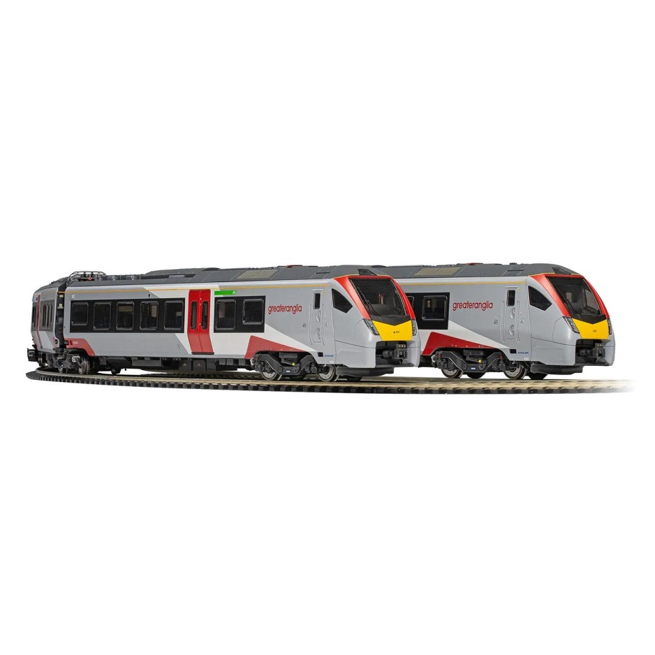 Hornby R3963 Greater Anglia Class 755/3 FLIRT 3 Car Passenger Train Set - Era 11 OO Scale