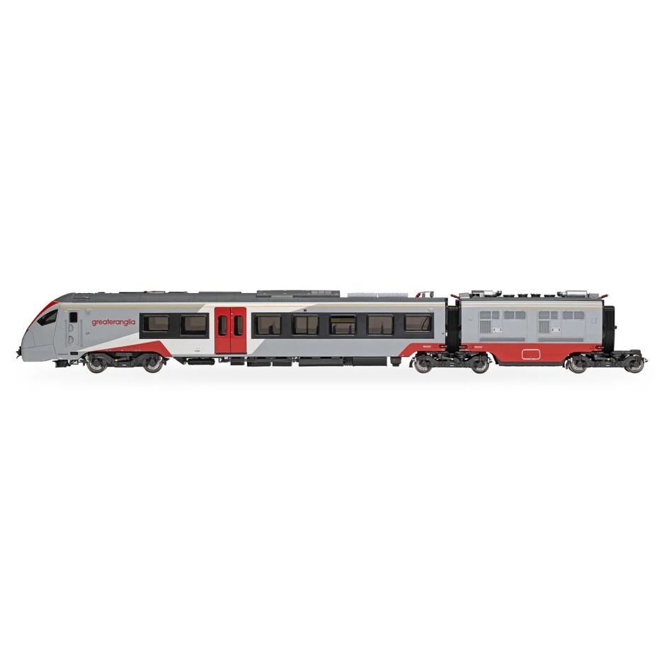 Hornby R3963 Greater Anglia Class 755/3 FLIRT 3 Car Passenger Train Set - Era 11 OO Scale