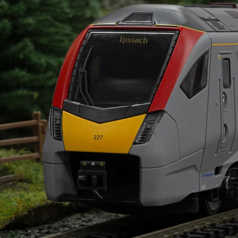 Hornby R3963 Greater Anglia Class 755/3 FLIRT 3 Car Passenger Train Set - Era 11 OO Scale