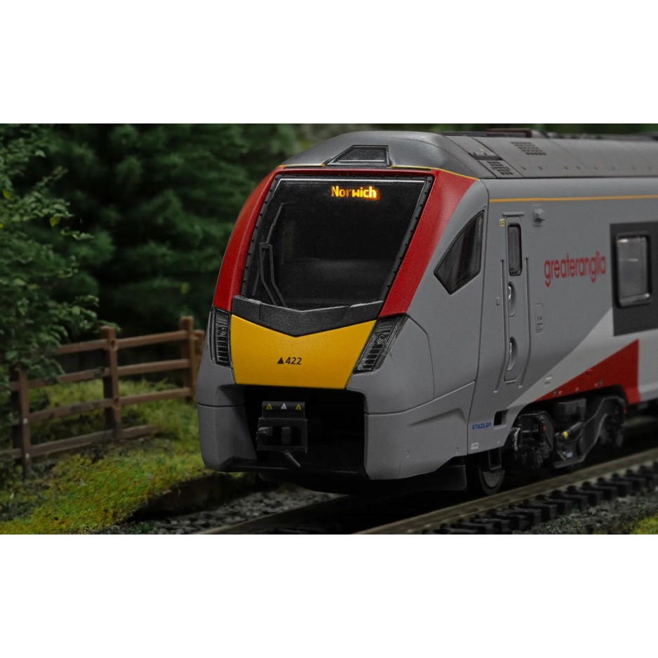 Hornby R3964 Greater Anglia Class 755/4 FLIRT 4 Car Passenger Train Set - Era 11 OO Scale