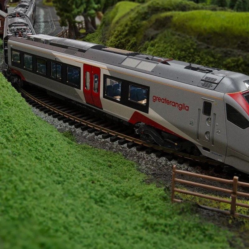 Hornby R3964 Greater Anglia Class 755/4 FLIRT 4 Car Passenger Train Set - Era 11 OO Scale