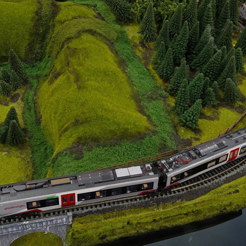 Hornby R3964 Greater Anglia Class 755/4 FLIRT 4 Car Passenger Train Set - Era 11 OO Scale