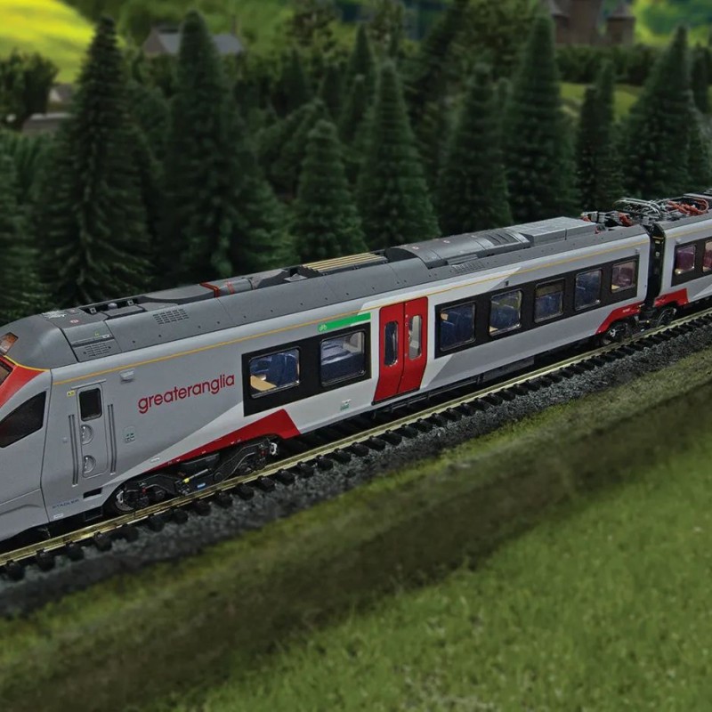 Hornby R3964 Greater Anglia Class 755/4 FLIRT 4 Car Passenger Train Set - Era 11 OO Scale