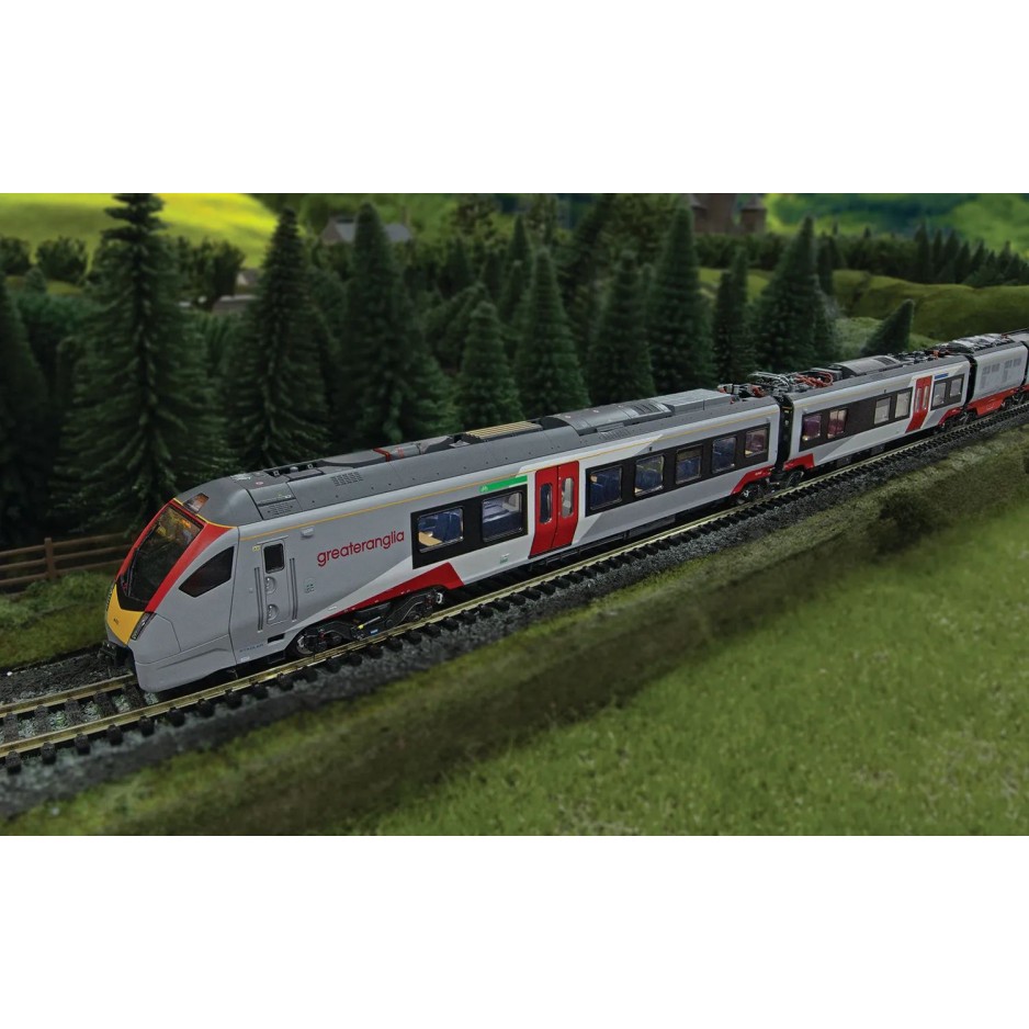 Hornby R3964 Greater Anglia Class 755/4 FLIRT 4 Car Passenger Train Set - Era 11 OO Scale