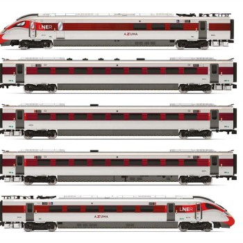 Hornby R3965 LNER Hitachi Class 801/2 Azuma Passenger Train Set - Era 11 OO Scale