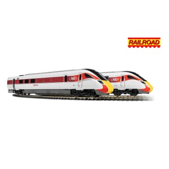 HORNBY R30449 RailRoad LNER Azuma Class 800 No.800201 High Speed Train Pack OO GAUGE 