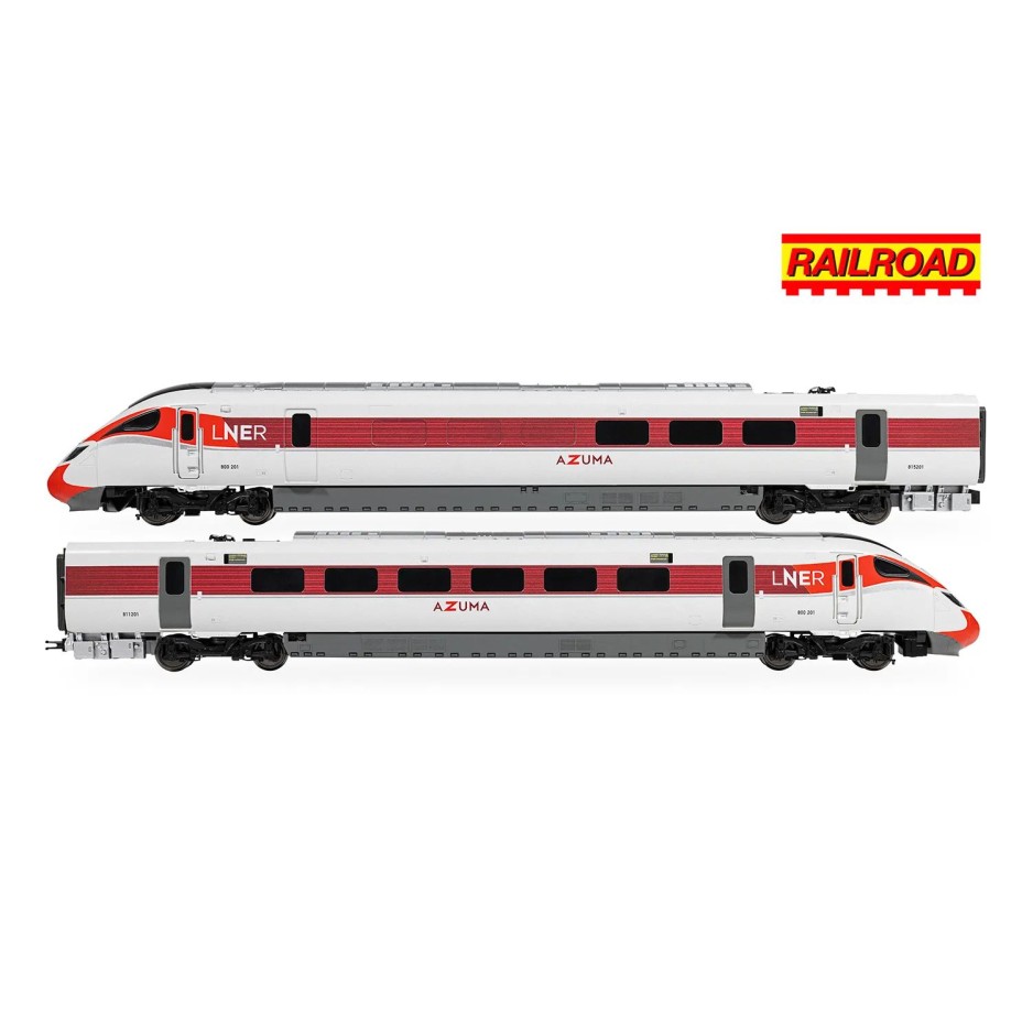 HORNBY R30449 RailRoad LNER Azuma Class 800 No.800201 High Speed Train Pack OO GAUGE 
