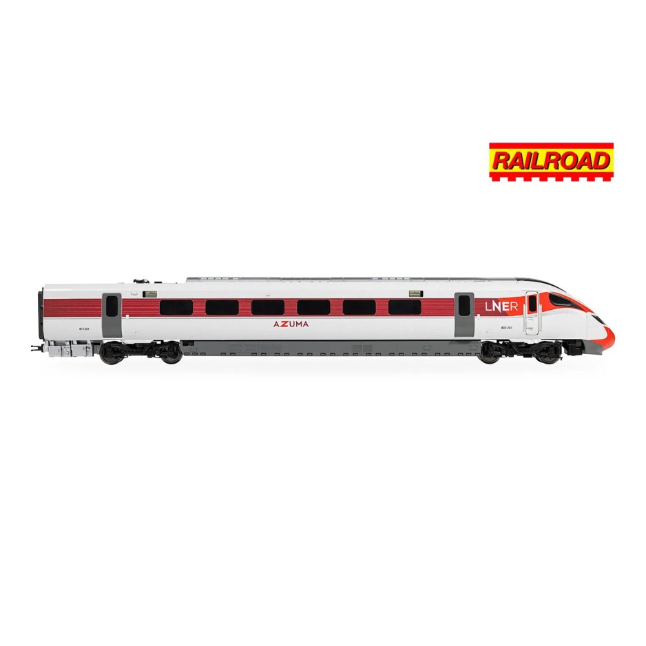 HORNBY R30449 RailRoad LNER Azuma Class 800 No.800201 High Speed Train Pack OO GAUGE 