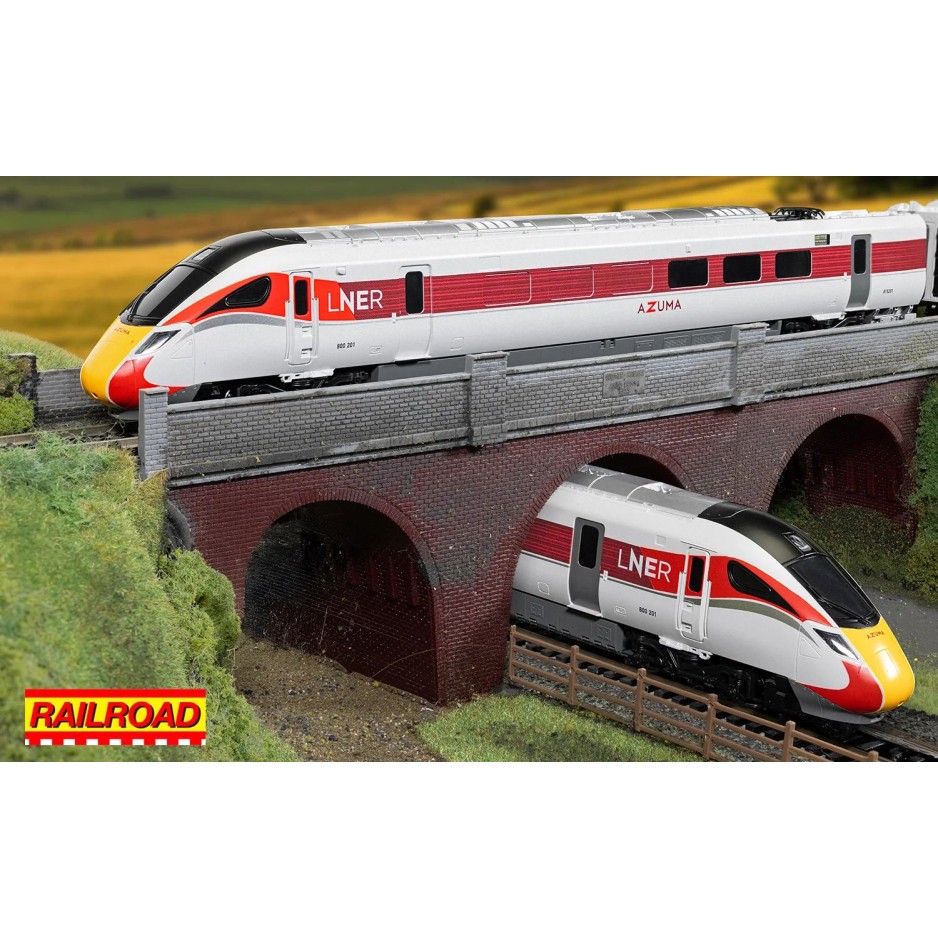 HORNBY R30449 RailRoad LNER Azuma Class 800 No.800201 High Speed Train Pack OO GAUGE 