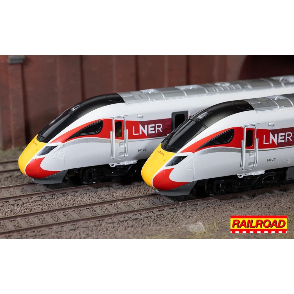 HORNBY R30449 RailRoad LNER Azuma Class 800 No.800201 High Speed Train Pack OO GAUGE 