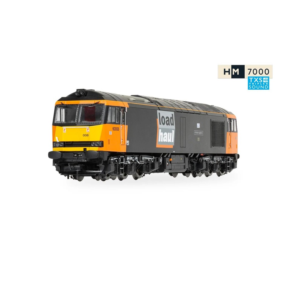 Hornby R30354TXS Loadhaul Class 60 Gypsum Queen II Co-Co 60008 Diesel Locomotive Digital sound fitted