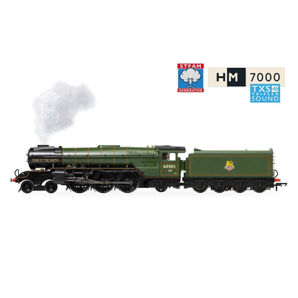 Hornby R30395SS BR Thompson A2-2 - 60501 Cock O the North Steam Loco DCC (With Steam Generator) OO Scale