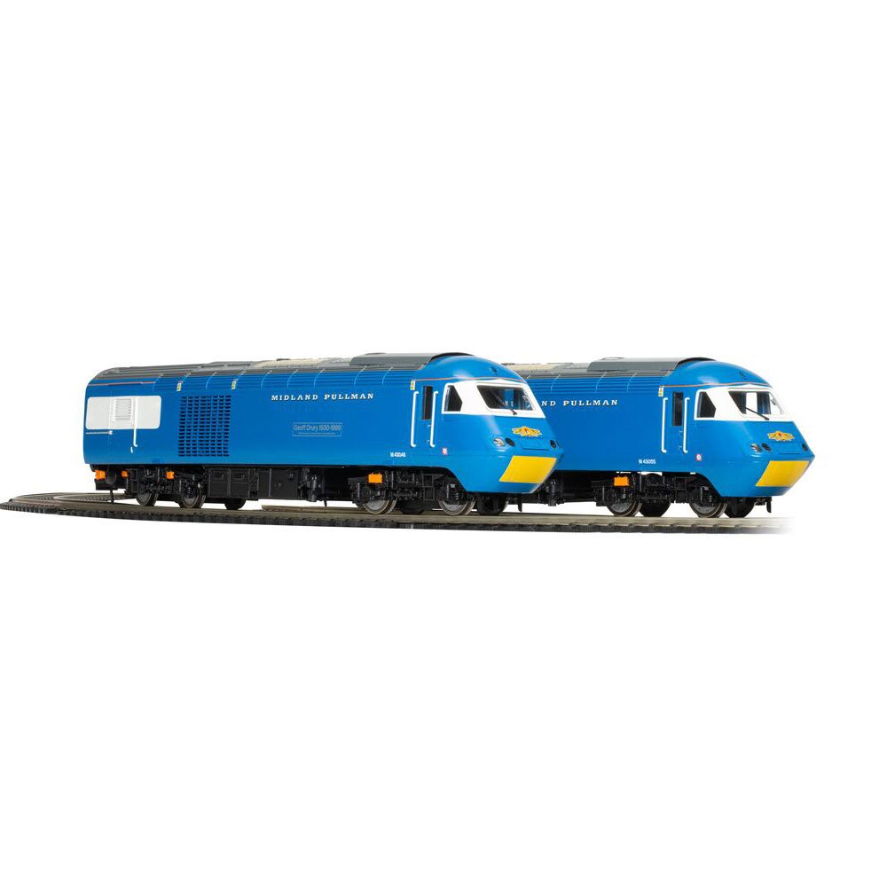 Hornby R30421 Midland Pullman Class 43 HST Diesel Power Cars - Yellow Warning Panel OO Scale
