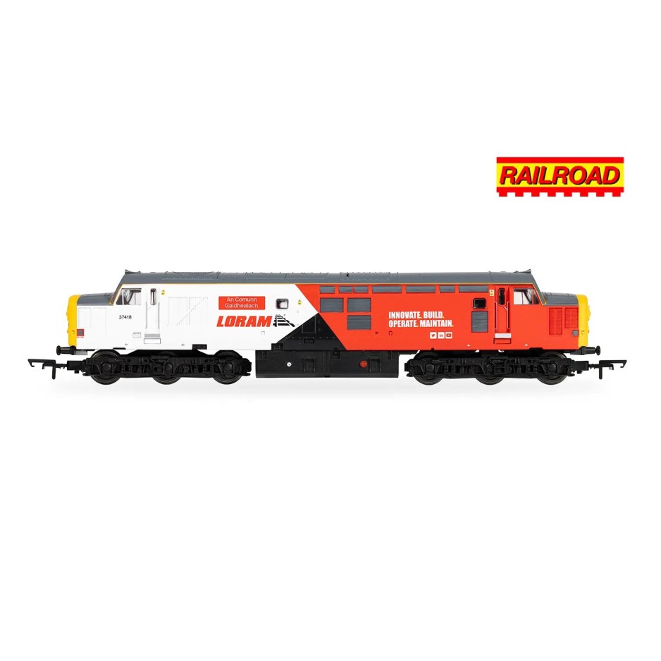 Hornby R30436 Railroad Loram Class 37 An Comunn Gaidhealach 37418 Diesel Locomotive - Era 11