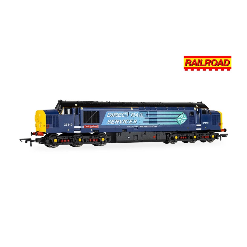 Hornby R30437 Railroad DRS Class 37 Carl Haviland 37419 Diesel Locomotive - Era 11