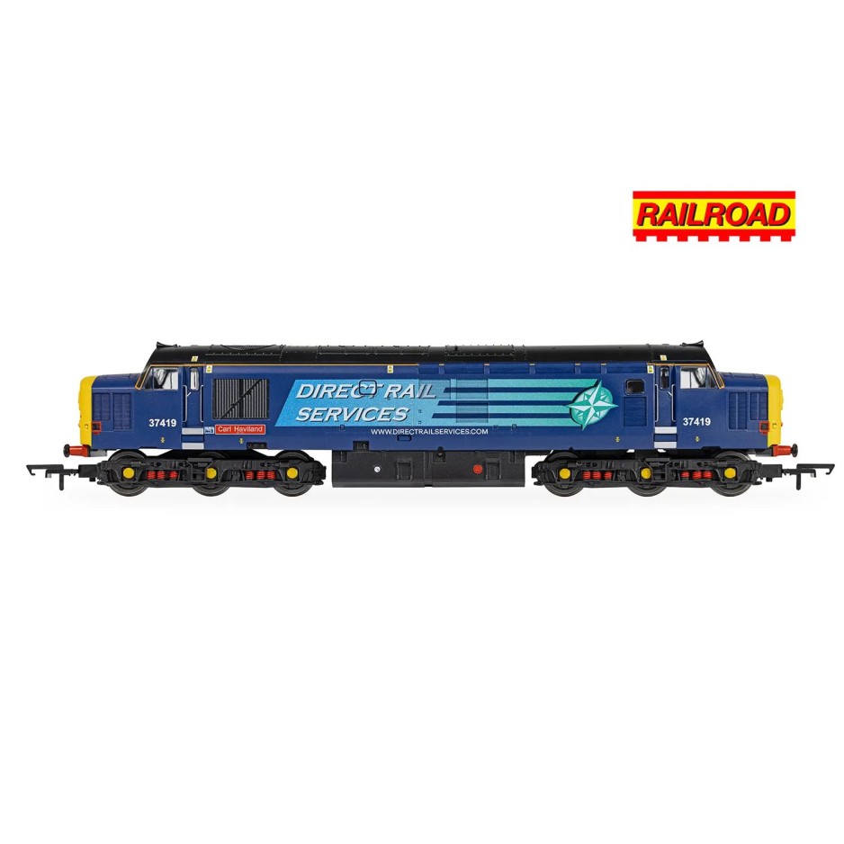 Hornby R30437 Railroad DRS Class 37 Carl Haviland 37419 Diesel Locomotive - Era 11