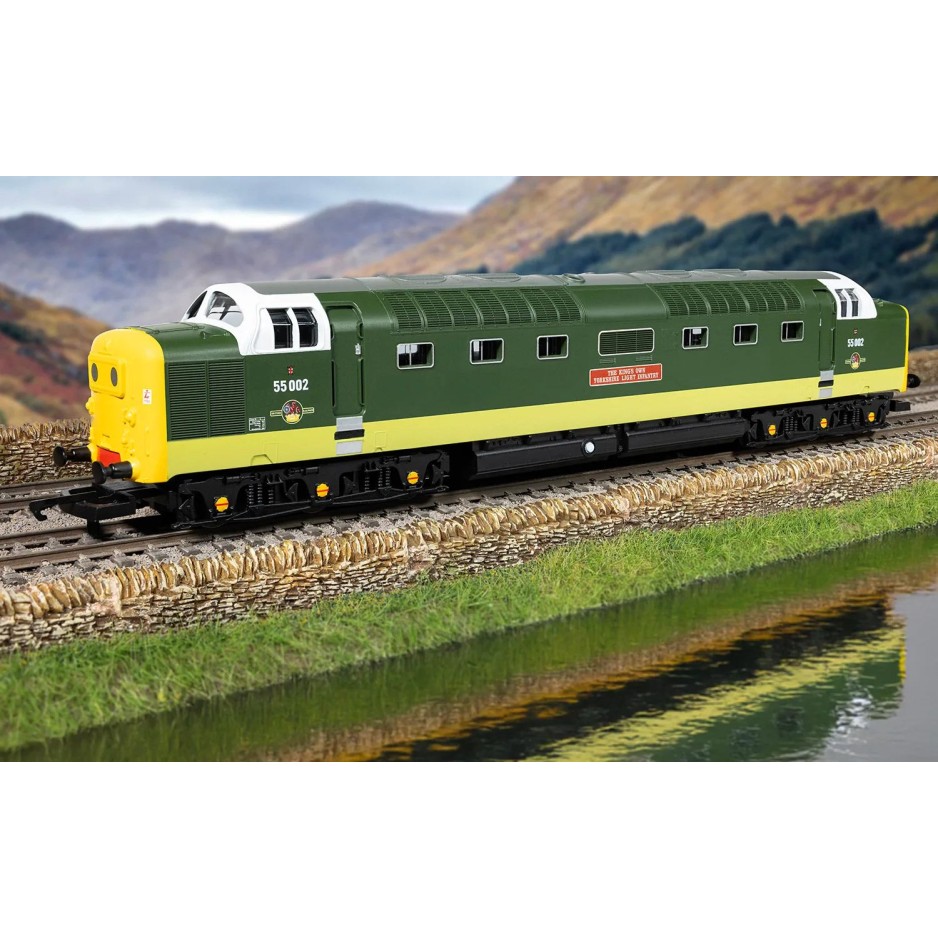 Hornby R30438 Railroad BR Class 55 Deltic 55002 The Kings own Yorkshire Light Infantry Diesel Locomotive - Era 6