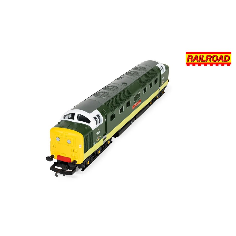 Hornby R30438 Railroad BR Class 55 Deltic 55002 The Kings own Yorkshire Light Infantry Diesel Locomotive - Era 6