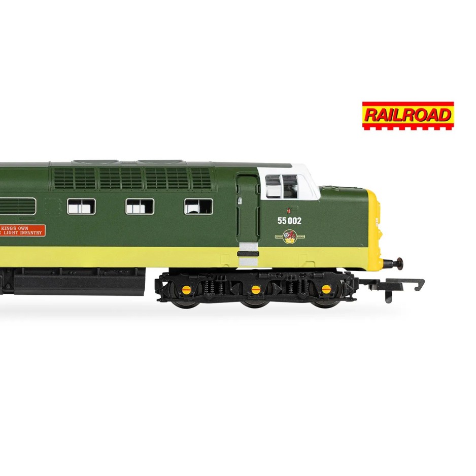 Hornby R30438 Railroad BR Class 55 Deltic 55002 The Kings own Yorkshire Light Infantry Diesel Locomotive - Era 6