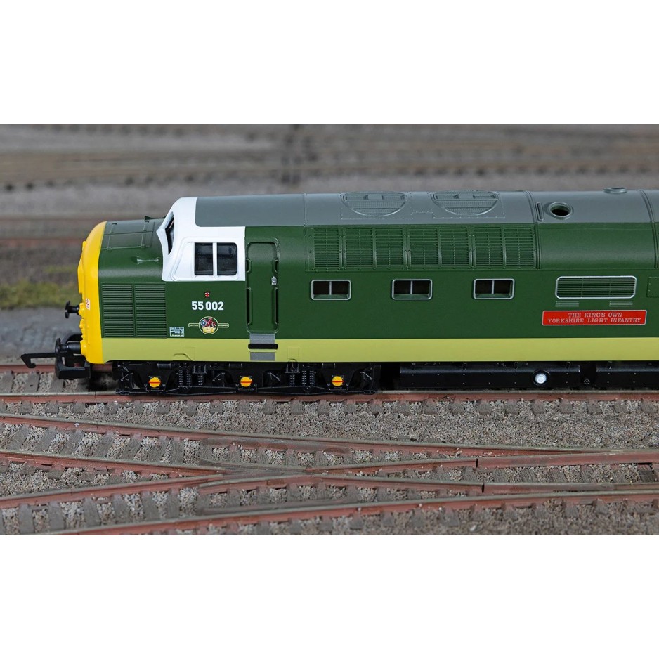 Hornby R30438 Railroad BR Class 55 Deltic 55002 The Kings own Yorkshire Light Infantry Diesel Locomotive - Era 6