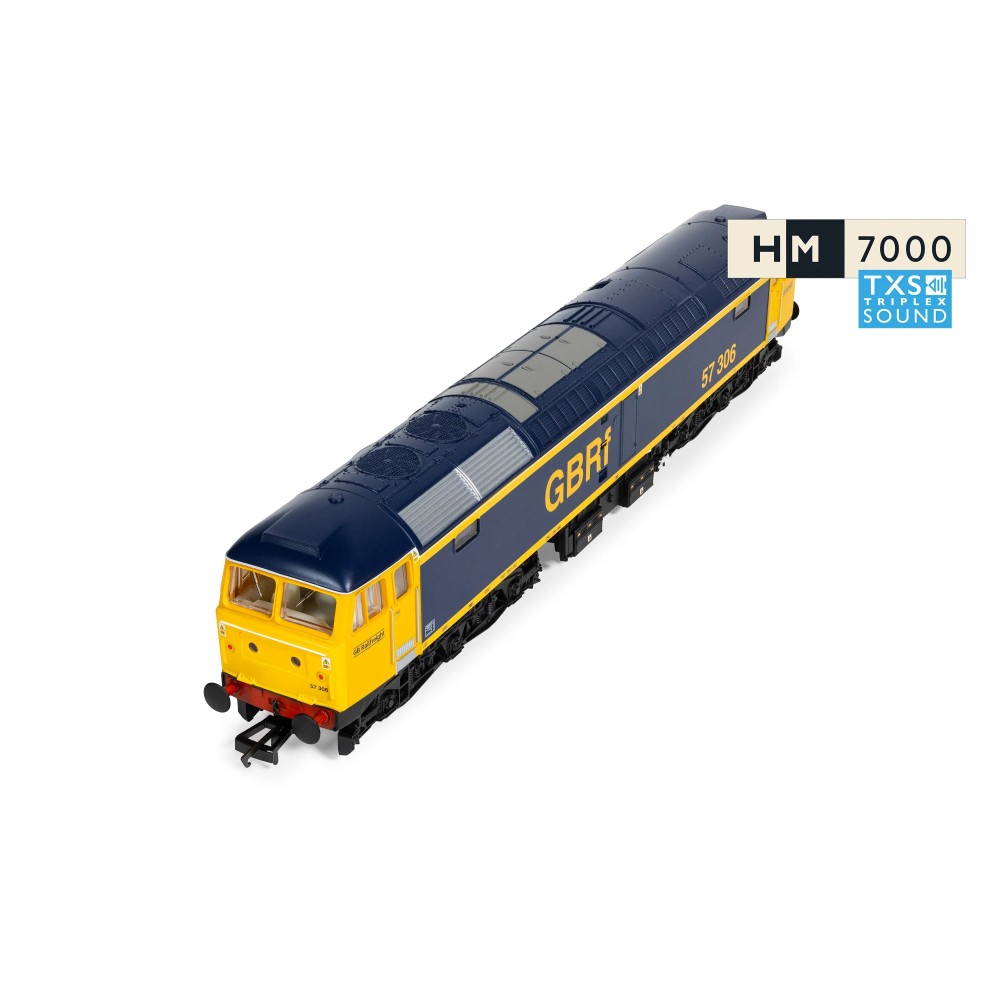 Hornby R30441TXS RailRoad Plus GBRf Class 57 Co-Co 57306 Diesel Locomotive Digital sound fitted