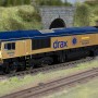 Hornby R30461 RailRoad GB Railfreight Class 66 Diesel Locomotive 66301 Drax Power Station 50 - Gold Livery Drax 50th Anniversary - Era 11