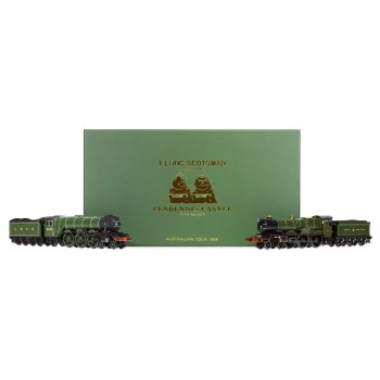 Hornby R30465 LNER - Flying Scotsman & GWR - Pendennis Castle Australian Tour Steam Loco Train Pack 