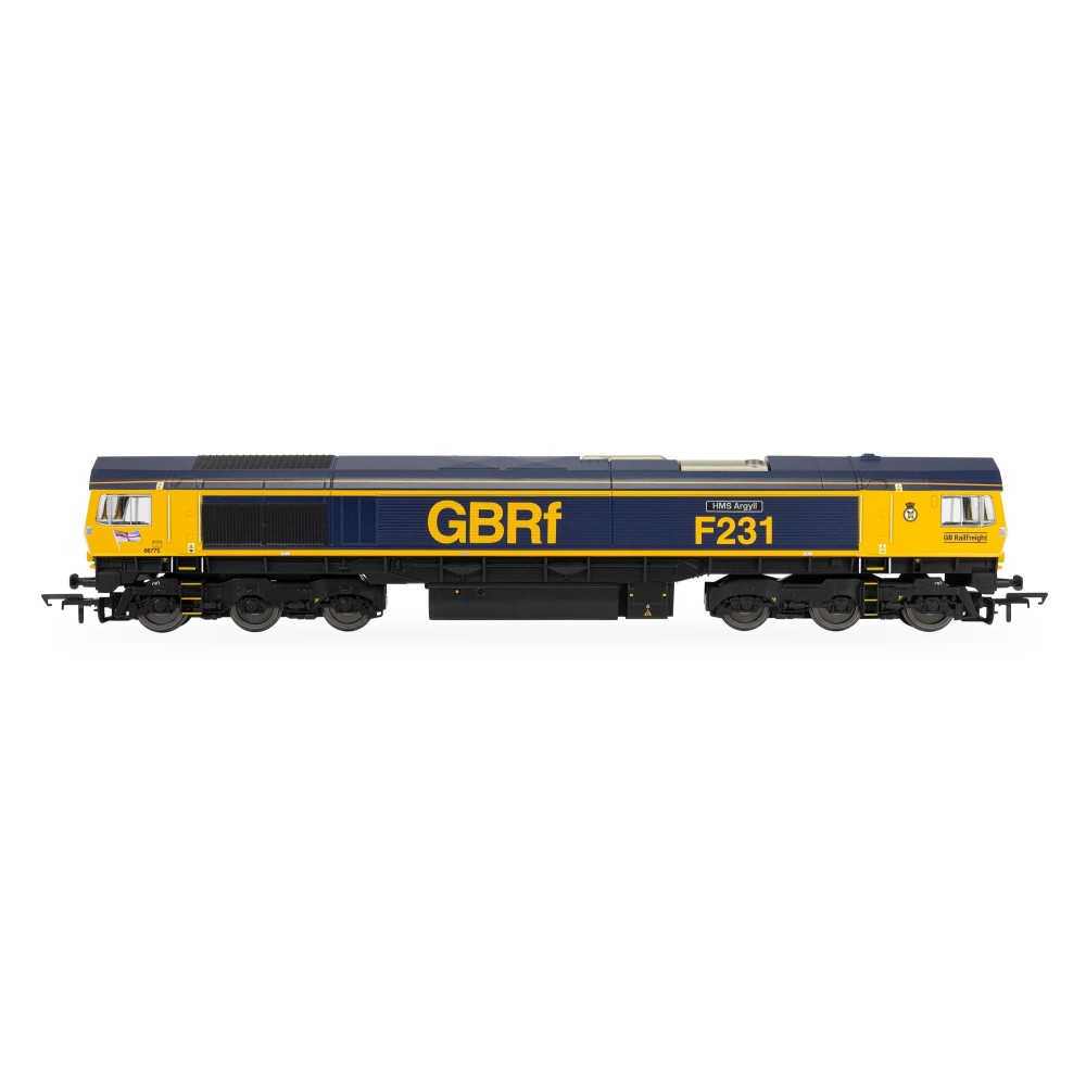 Hornby R30534 RailRoad GBRf - Class 66 - 66775 HMS Argyll Diesel Locomotive - Era 11